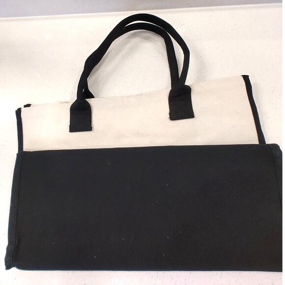 FLASH SALE 🍒 BRIDE gift TOTE! off white/canvas and black - Picture 6 of 8